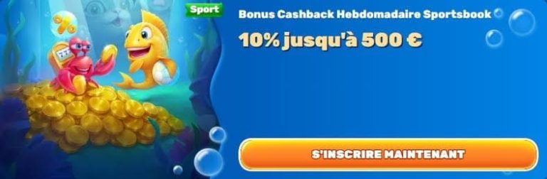 bonus cashback hebdomadaire Spinfin Casino