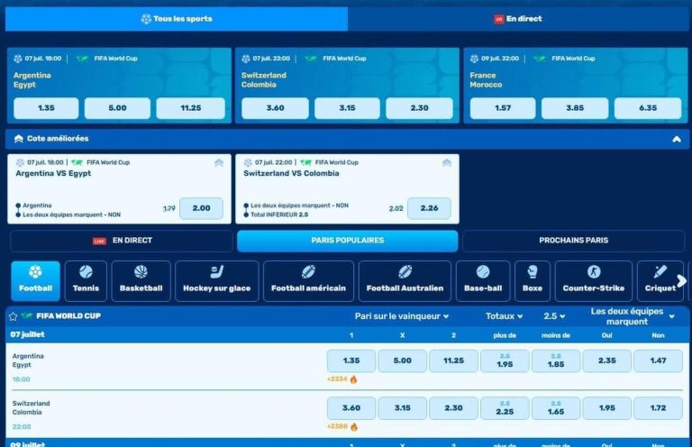 paris sportifs Spinfin Casino