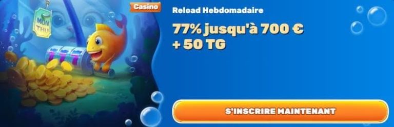 reload hebdomadaire Spinfin Casino